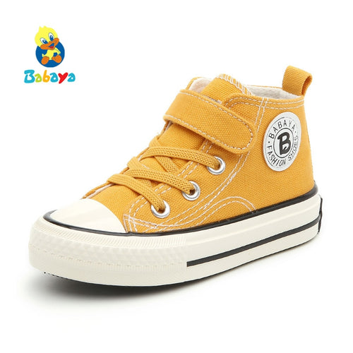 Children Canvas Shoes Girls Sneakers